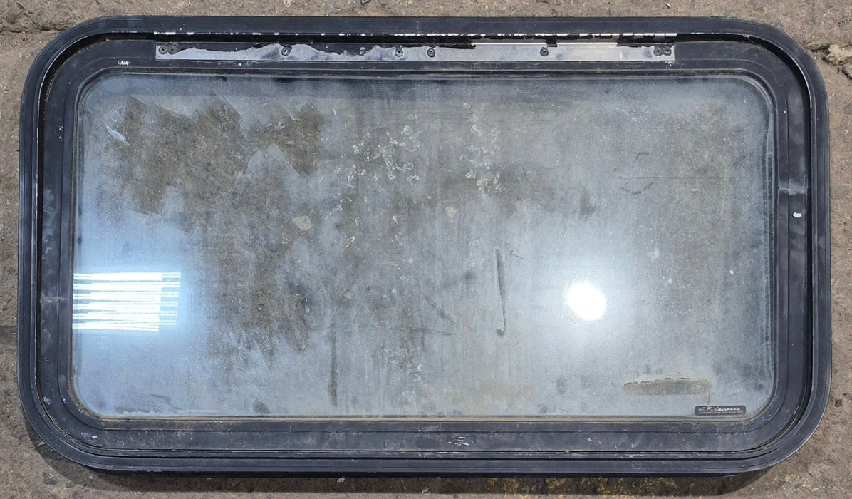Used Black Radius Emergency Opening Window : 35 1/2" W x 19 1/2" H x 1 1/2" D