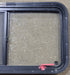 Used Black Radius Emergency Opening Window : 35 1/2" W x 19 1/2" H x 1 1/8" D - Young Farts RV Parts