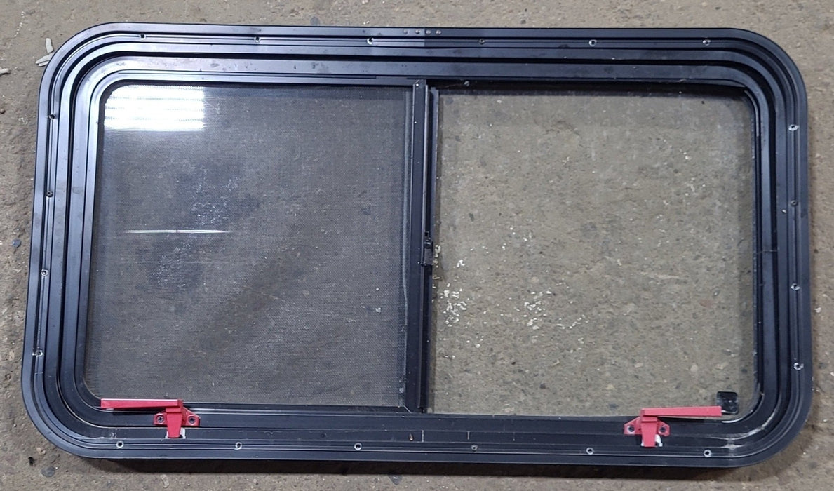 Used Black Radius Emergency Opening Window : 35 1/2" W x 19 1/2" H x 1 1/8" D