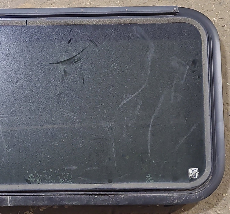 Used Black Radius Emergency Opening Window : 35 1/2" W x 19" H x 1 7/8" D