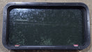 Used Black Radius Emergency Opening Window : 35 1/2" W x 19" H x 1 7/8" D - Young Farts RV Parts