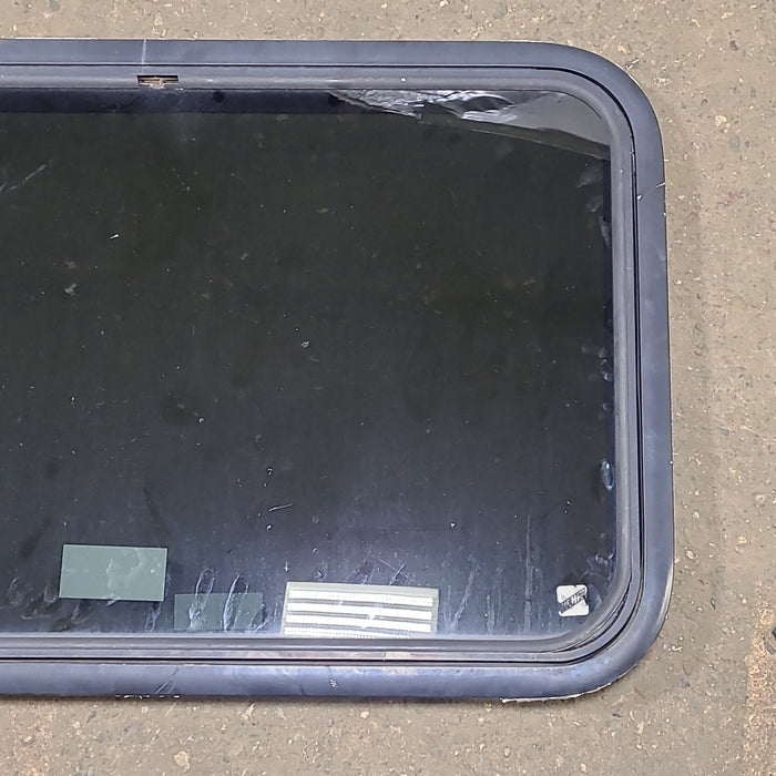Used Black Radius Emergency Opening Window : 35 1/2" W x 21 1/2" H x 1 1/4" D