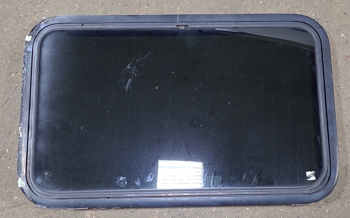 Used Black Radius Emergency Opening Window : 35 1/2" W x 21 1/2" H x 1 1/4" D