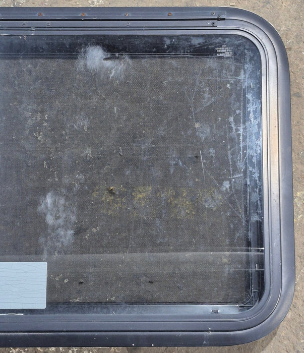 Used Black Radius Emergency Opening Window : 35 1/4" W x 21 1/2" H x 1 3/4" D