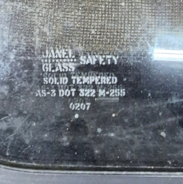 Used Black Radius Emergency Opening Window : 35 1/4" W x 21 1/2" H x 1 3/4" D