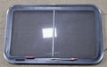 Used Black Radius Emergency Opening Window : 35 1/4" W x 21 1/2" H x 1 7/8" D - Young Farts RV Parts