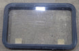 Used Black Radius Emergency Opening Window : 35 1/4" W x 21 1/2" H x 1 7/8" D - Young Farts RV Parts