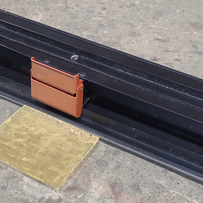 Used Black Radius Emergency Opening Window : 35 1/4" W x 21 1/2" H x 1 7/8" D