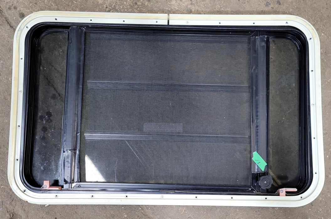 Used Black Radius Emergency Opening Window : 35 1/4" W X 21 1/2" H X 1 7/8" D