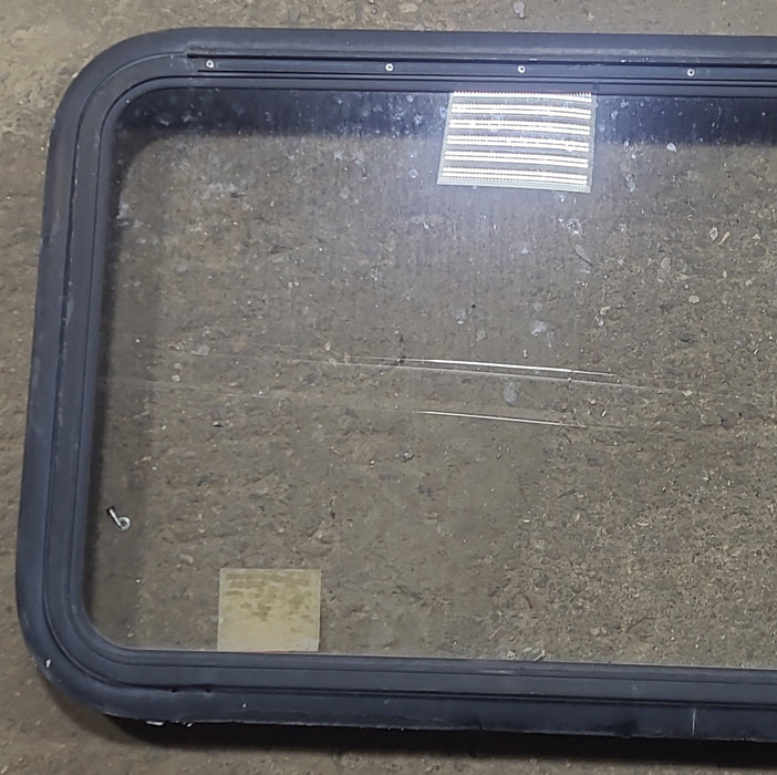 Used Black Radius Emergency Opening Window : 35 1/4" W x 21 1/2" H x 1 7/8" D