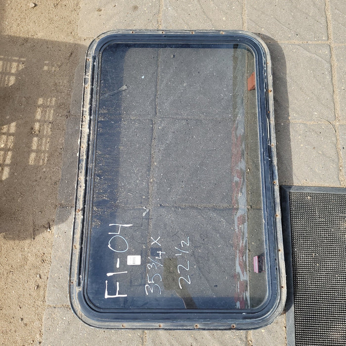 Used Black Radius Emergency Opening Window : 35 3/4 X 22 1/2 X 2" D