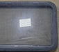 Used Black Radius Emergency Opening Window : 35 3/8" W x 21 3/8" H x 1 5/8" D - Young Farts RV Parts