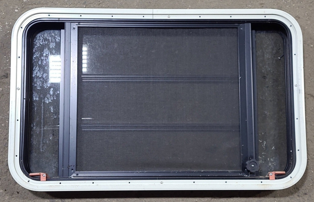 Used Black Radius Emergency Opening Window : 35" W x 21 1/4" H x 1 3/4" D
