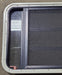 Used Black Radius Emergency Opening Window : 35" W x 21 1/4" H x 1 3/4" D - Young Farts RV Parts