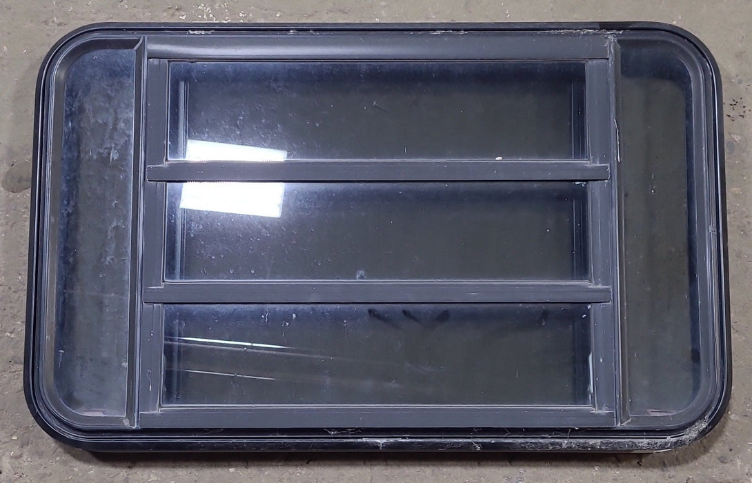 Used Black Radius Emergency Opening Window : 35" W x 21 1/4" H x 1 3/4" D