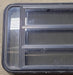 Used Black Radius Emergency Opening Window : 35" W x 21 1/4" H x 1 3/4" D - Young Farts RV Parts