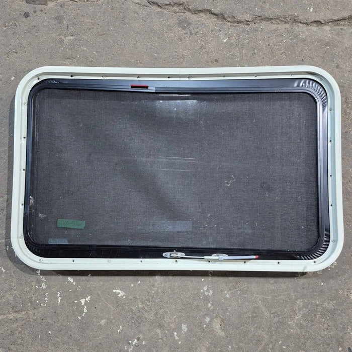 Used Black Radius Emergency Opening Window : 35" X 21.25" X 1.875"