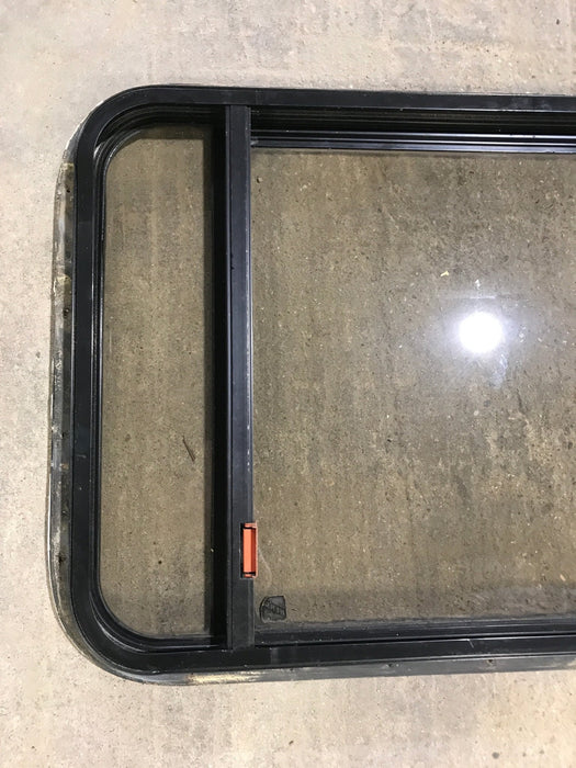 Used Black Radius Emergency Opening Window : 36 1/2" W x 23 1/2" H x 1 1/2"