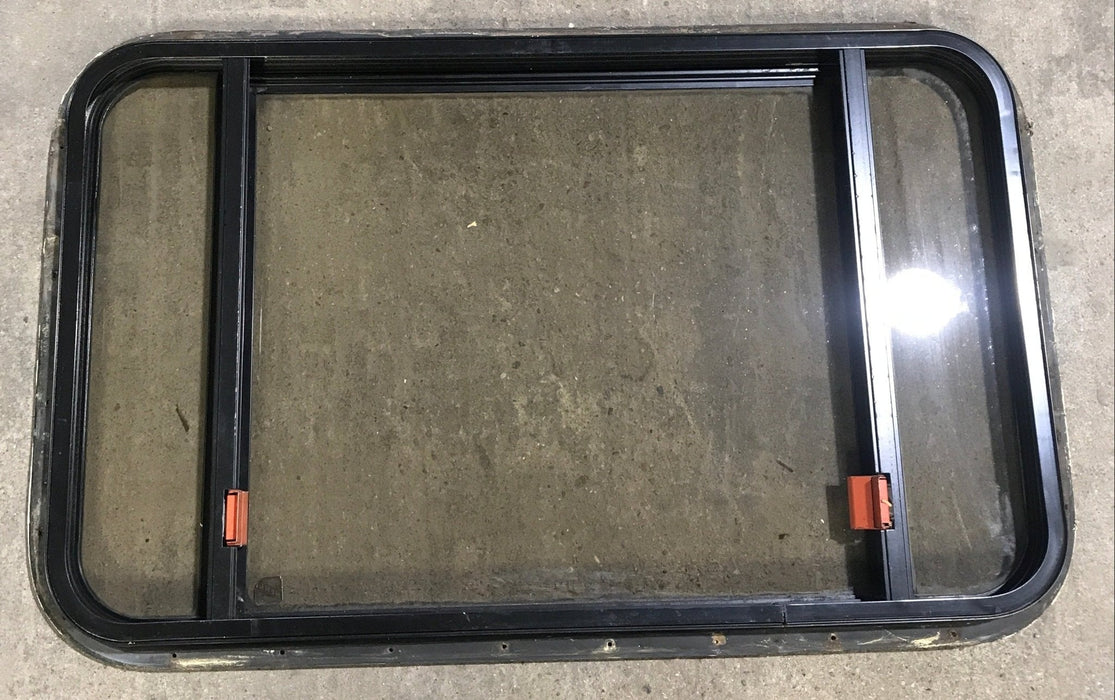 Used Black Radius Emergency Opening Window : 36 1/2" W x 23 1/2" H x 1 1/2"