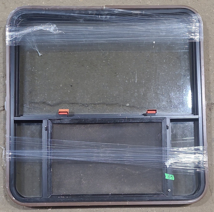 Used Black Radius Emergency Opening Window : 36 1/2" W x 36 3/4" H x 1 3/8" D