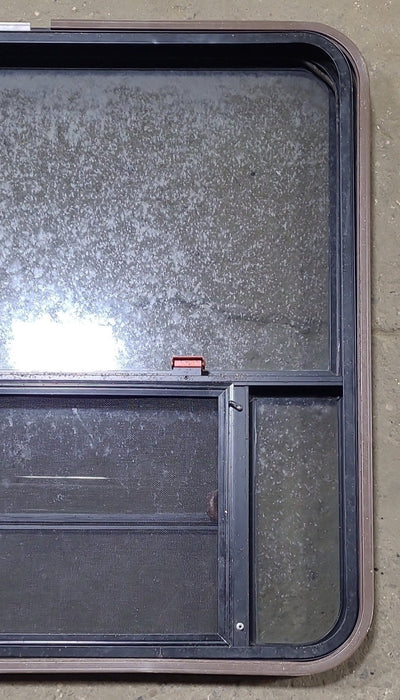 Used Black Radius Emergency Opening Window : 36 3/4" W x 37" H x 1 1/2" D