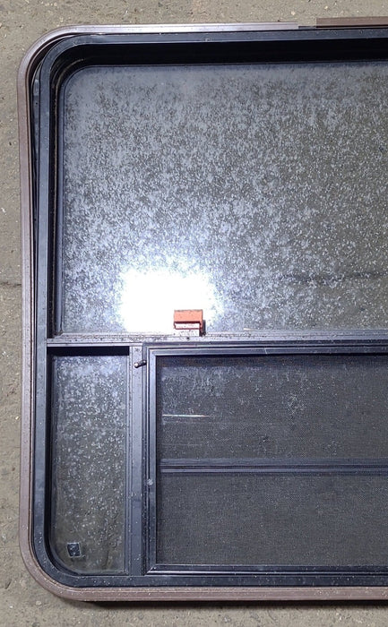 Used Black Radius Emergency Opening Window : 36 3/4" W x 37" H x 1 1/2" D
