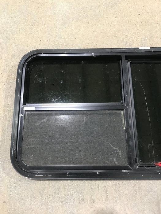 Used Black Radius Emergency Opening Window : 41 1/2" W x 21 1/2" H x 1 7/8"