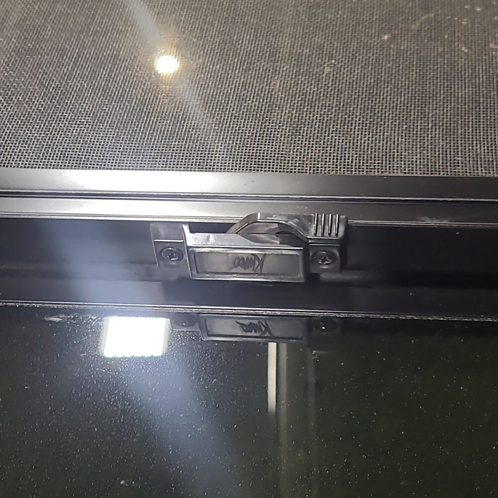 Used Black Radius Emergency Opening Window : 41 1/2" W x 21 1/2" H x 1 7/8" D