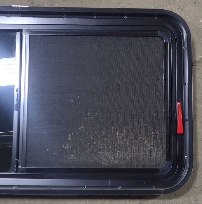 Used Black Radius Emergency Opening Window : 41 1/2" W x 21 1/2" H x 1 7/8" D