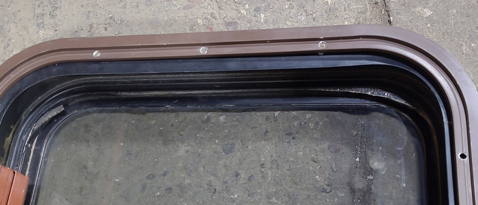 Used Black Radius Emergency Opening Window : 41 1/2 X 17 3/4 X 1 3/4" D