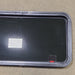 Used Black Radius Emergency Opening Window : 41 3/8" W X 21 1/4" H X 2" D - Young Farts RV Parts