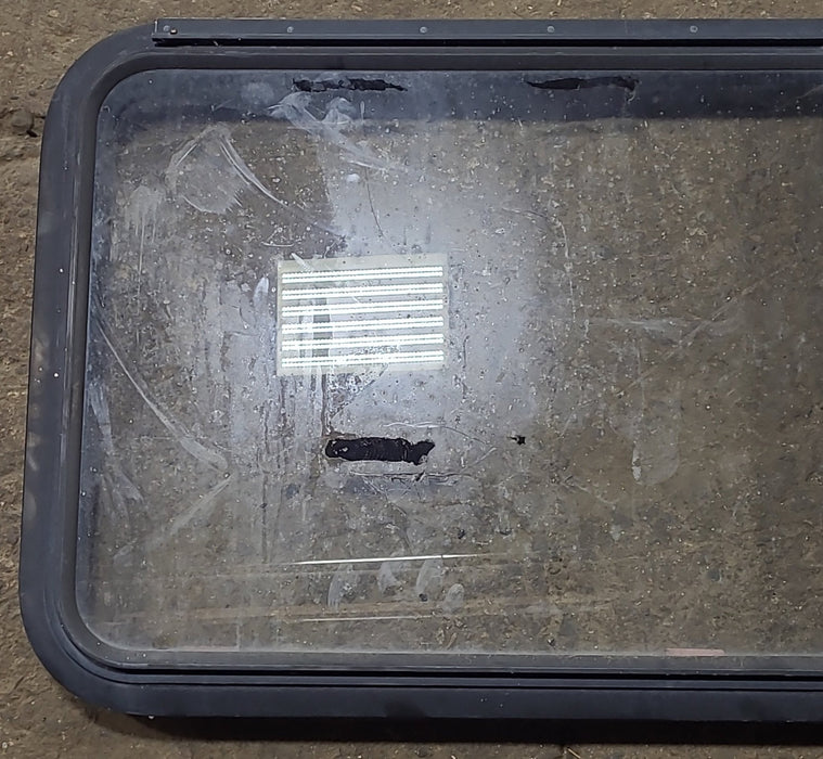 Used Black Radius Emergency Opening Window : 41 3/8" W x 21 5/8" H x 1 7/8" D