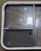 Used Black Radius Emergency Opening Window : 41 3/8" W x 21 5/8" H x 1 7/8" D - Young Farts RV Parts