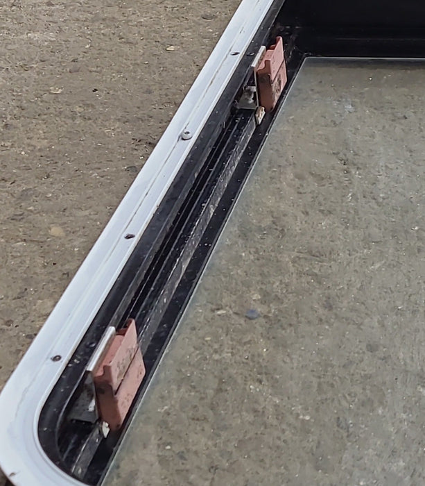Used Black Radius Emergency Opening Window : 41 3/8" W x 28 5/8" H x 1 7/8" D