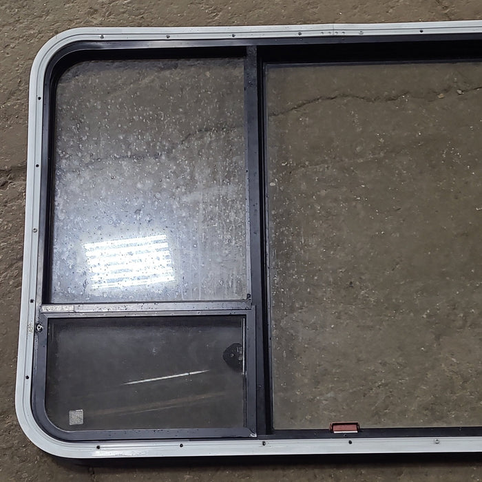 Used Black Radius Emergency Opening Window : 41 3/8" W x 28 5/8" H x 1 7/8" D