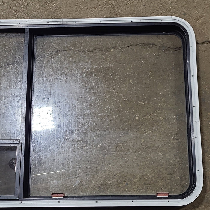 Used Black Radius Emergency Opening Window : 41 3/8" W x 28 5/8" H x 1 7/8" D