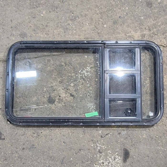 Used Black Radius Emergency Opening Window - 41.625 X 21.875 X 1.375