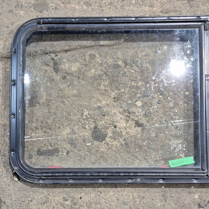 Used Black Radius Emergency Opening Window - 41.625 X 21.875 X 1.375