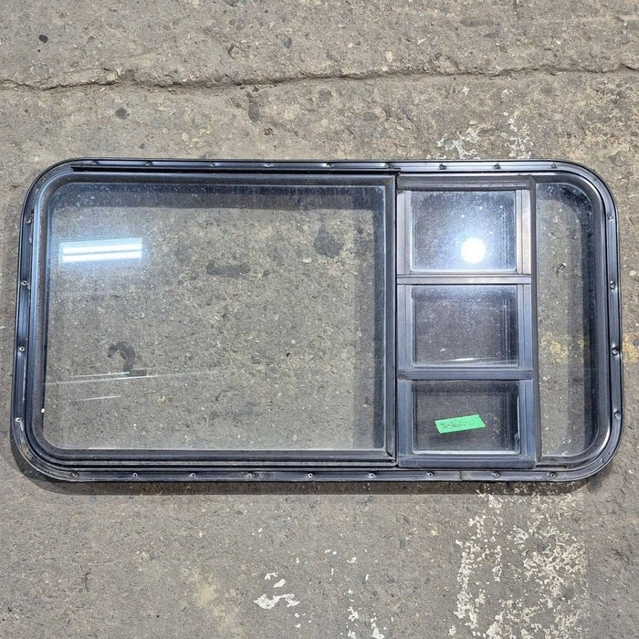 Used Black Radius Emergency Opening Window - 41.625 X 21.875 X 1.375