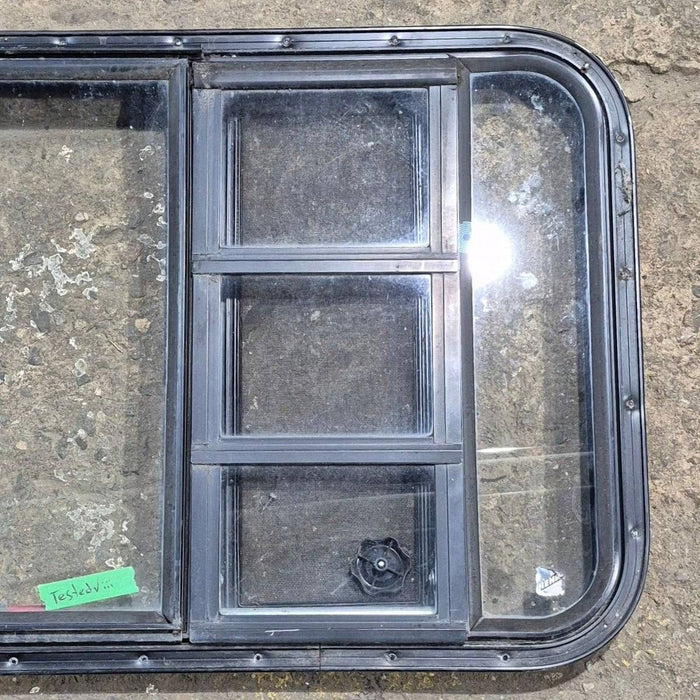 Used Black Radius Emergency Opening Window - 41.625 X 21.875 X 1.375
