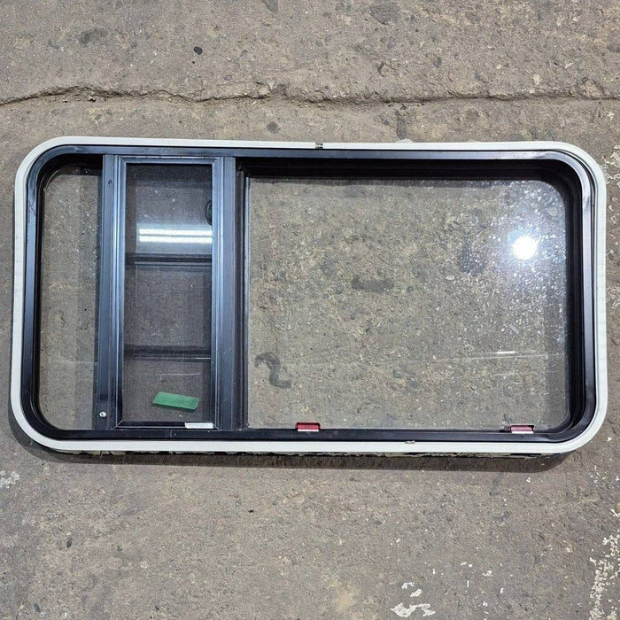 Used Black Radius Emergency Opening Window - 41.625 X 21.875 X 1.375