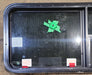 Used Black Radius Emergency Opening Window : 47 1/2" W x 21 1/2" H x 1 3/4" - Young Farts RV Parts