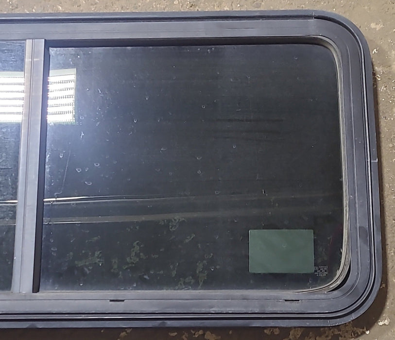 Used Black Radius Emergency Opening Window : 47 1/2" W x 21 3/8" H x 1 3/4" D - Young Farts RV Parts