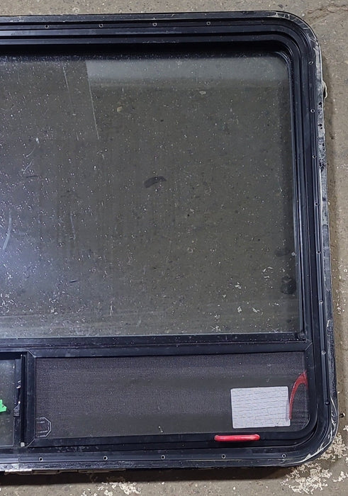 Used Black Radius Emergency Opening Window : 47 1/2" W x 35 1/4" H x 1 3/4" D