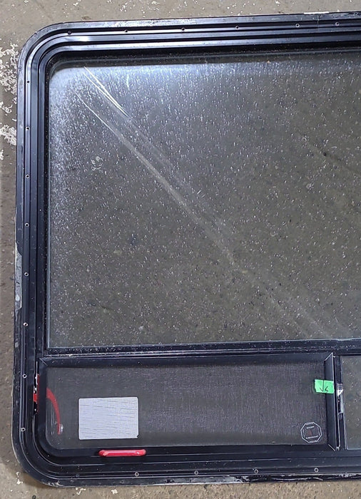 Used Black Radius Emergency Opening Window : 47 1/2" W x 35 1/4" H x 1 3/4" D