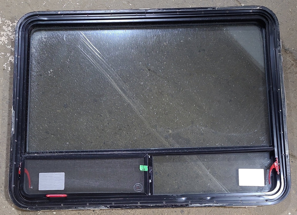 Used Black Radius Emergency Opening Window : 47 1/2" W x 35 1/4" H x 1 3/4" D