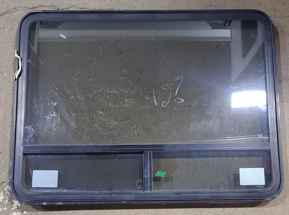 Used Black Radius Emergency Opening Window : 47 1/2" W x 35 1/4" H x 1 3/4" D
