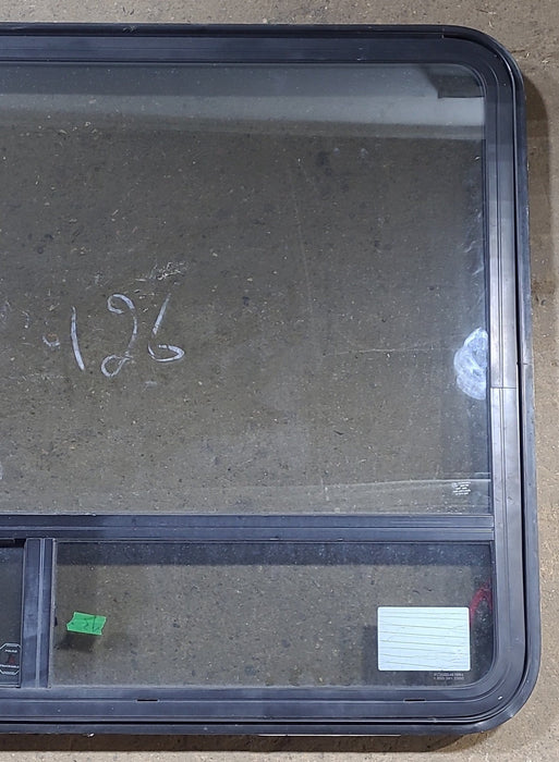 Used Black Radius Emergency Opening Window : 47 1/2" W x 35 1/4" H x 1 3/4" D