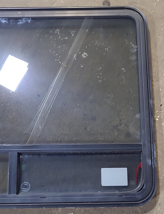 Used Black Radius Emergency Opening Window : 47 1/2" W x 35 1/4" H x 1 3/4" D