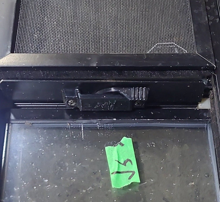 Used Black Radius Emergency Opening Window : 47 1/2" W x 35 1/4" H x 1 3/4" D